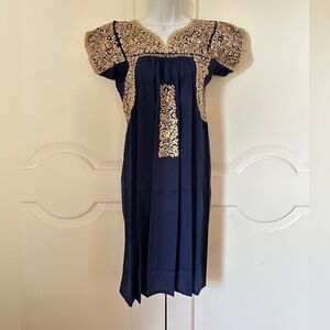 San Antonino Girl Dress,Oaxaca Mexican dress.Hand Embroidered with Silk Thread